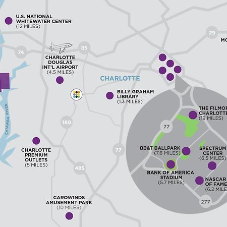 Hyatt Place Charlotte Airport Billy Graham Parkway Екстер'єр фото